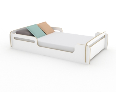 CAMA MONTESORI ENCASTRABLE 80X1.40 BLANCA